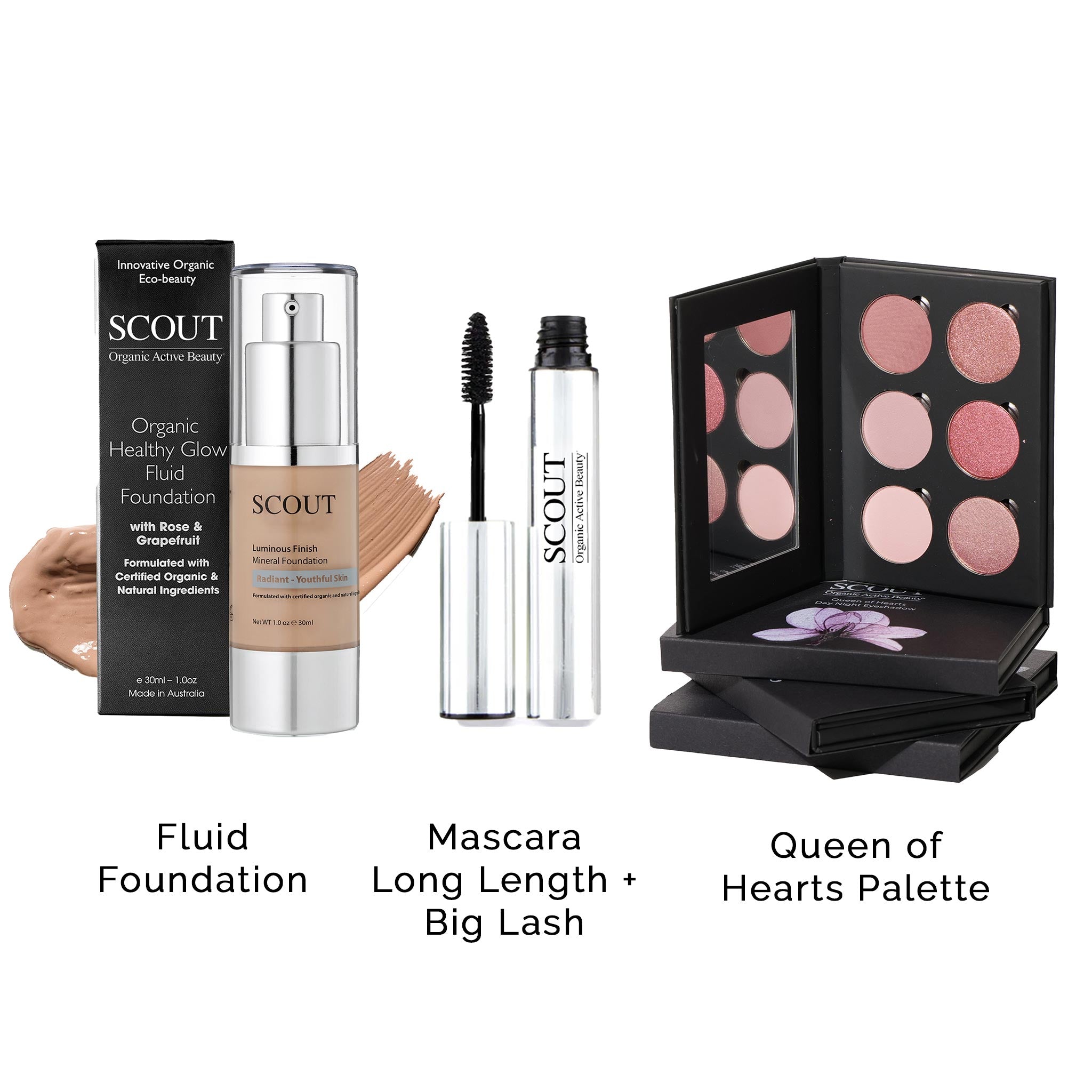 Foundation, Eyeshadow & Mascara Kit