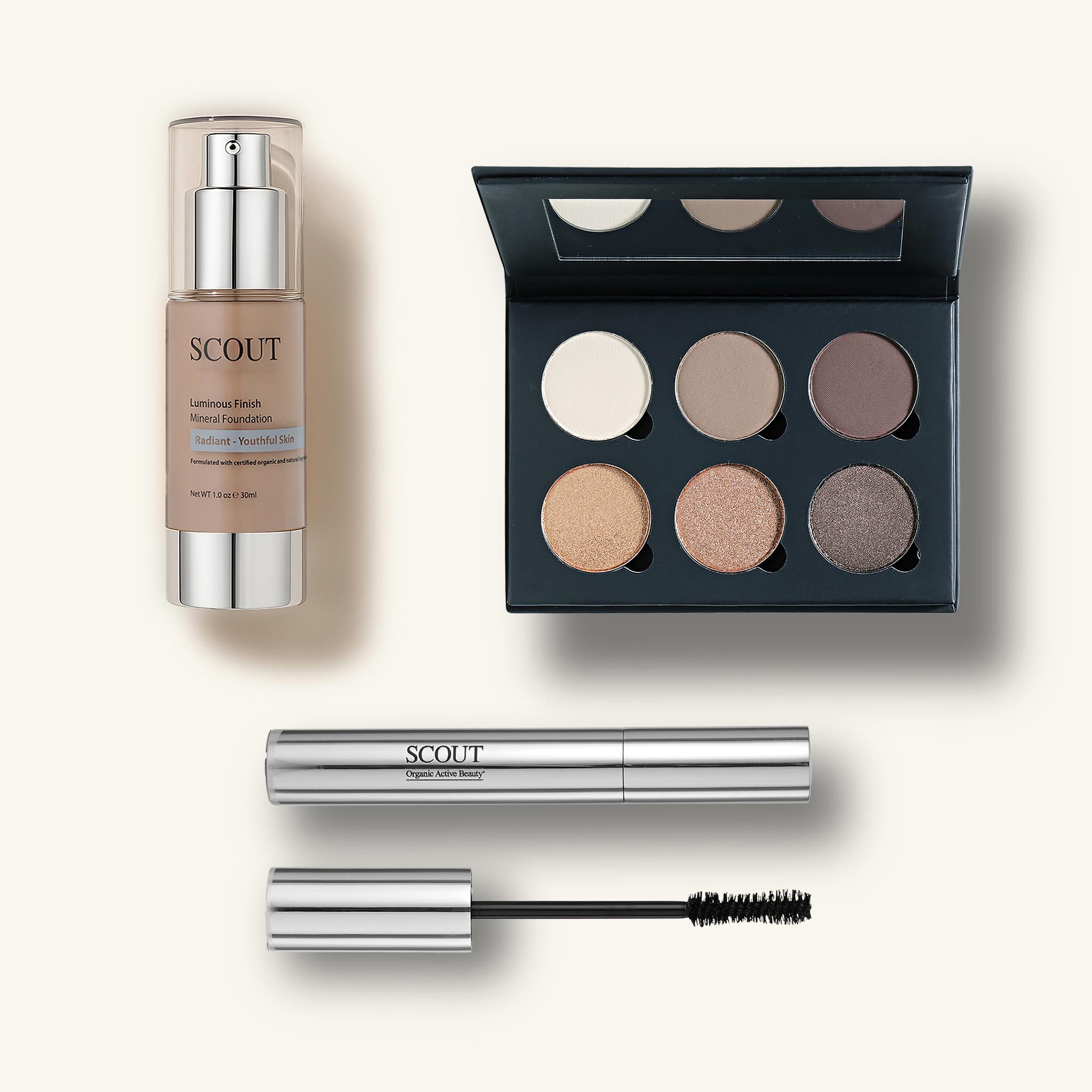 Foundation, Eyeshadow & Mascara Kit