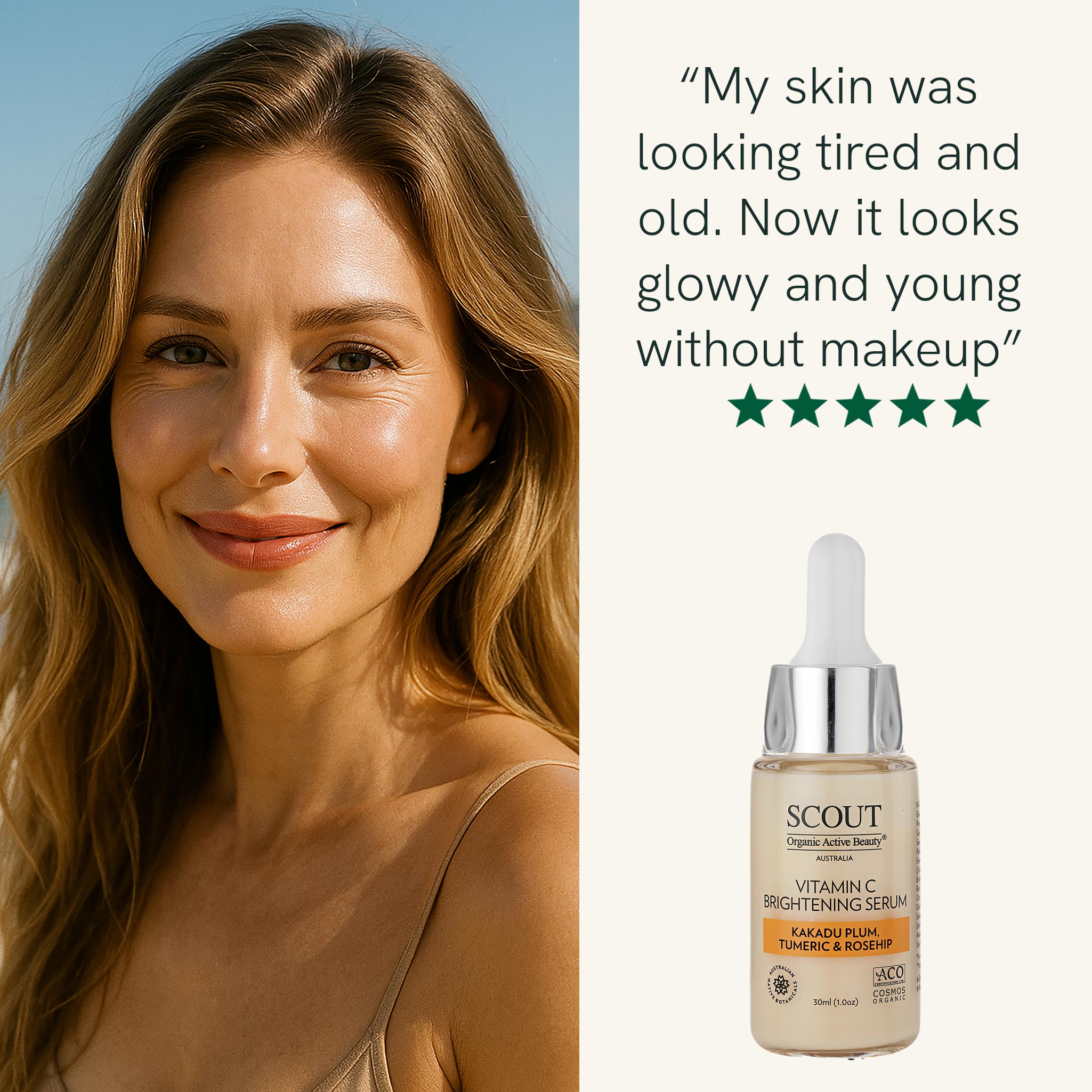 Vitamin C Brightening Serum with Kakadu Plum, Turmeric & Rosehip