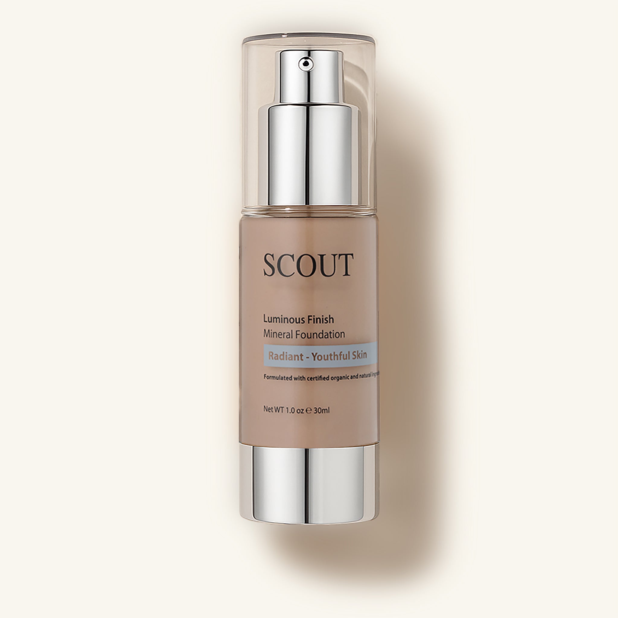 Organic Healthy Glow Fluid Foundation with Rose & Grapefruit