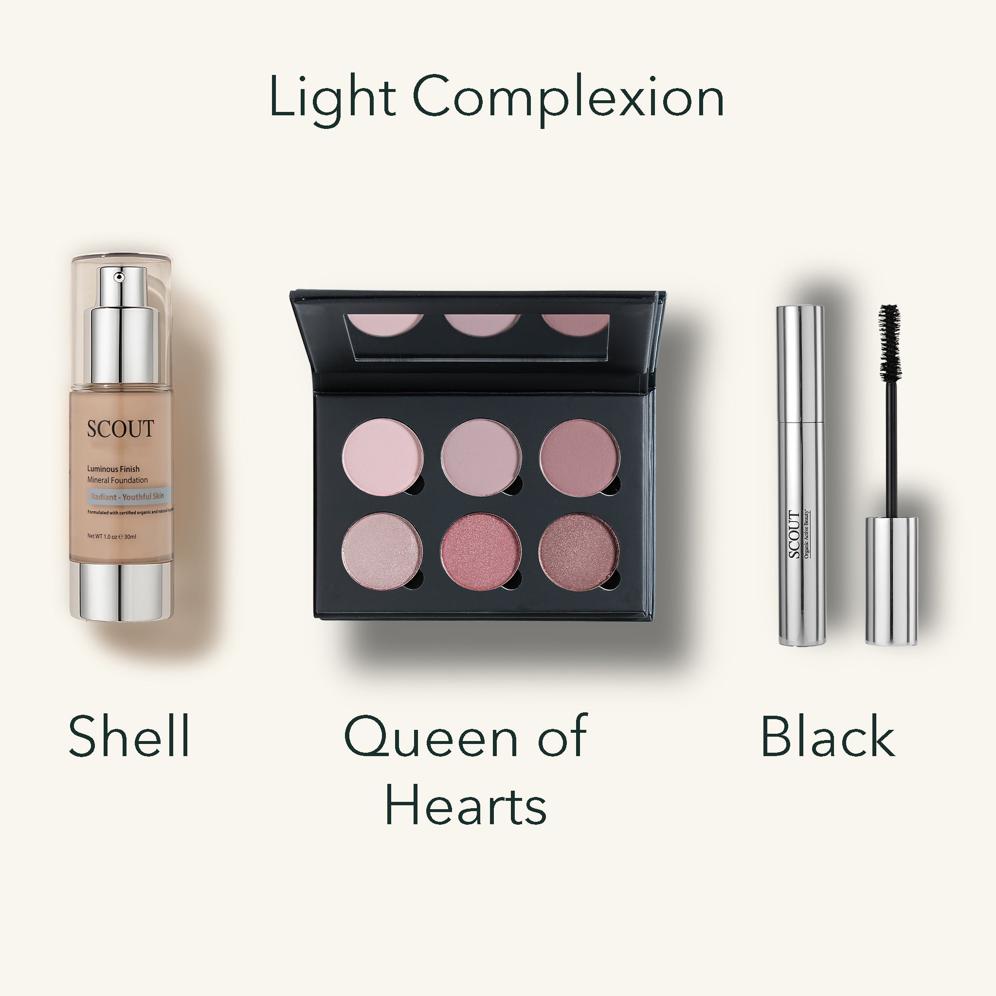 Foundation, Eyeshadow & Mascara Kit