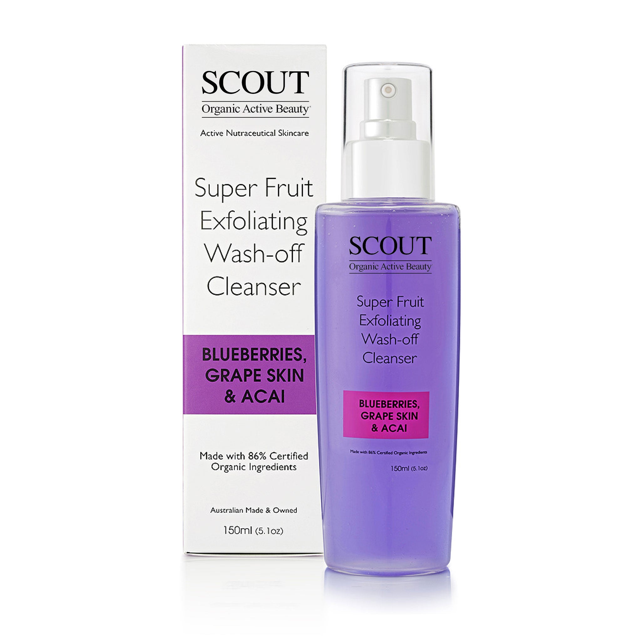 Super Fruit Wash-Off Cleanser with Blueberries, Grape Skin and Acai
