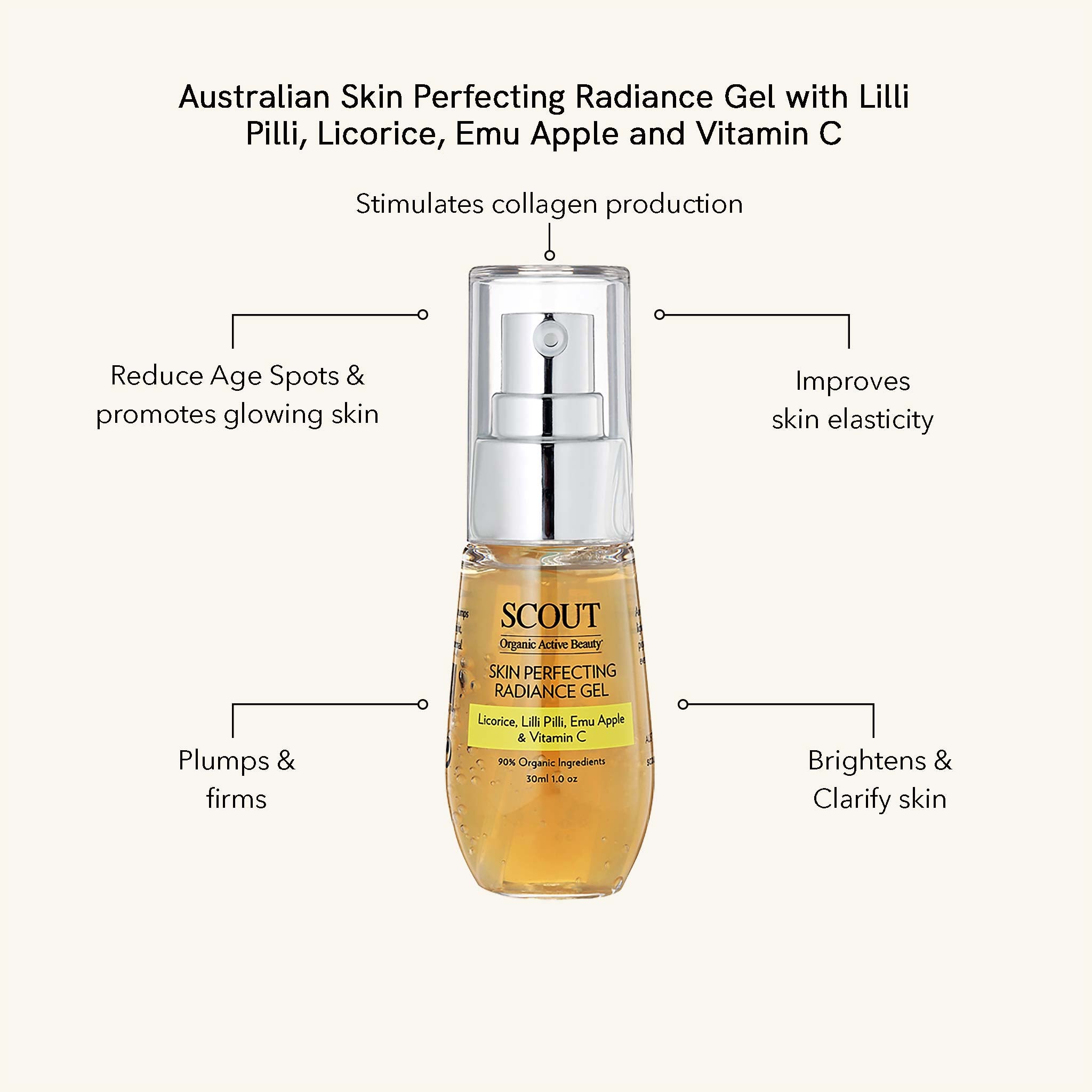 Skin Perfecting Vitamin C Gel with Lilli Pilli, Licorice, Emu Apple and Vitamin C