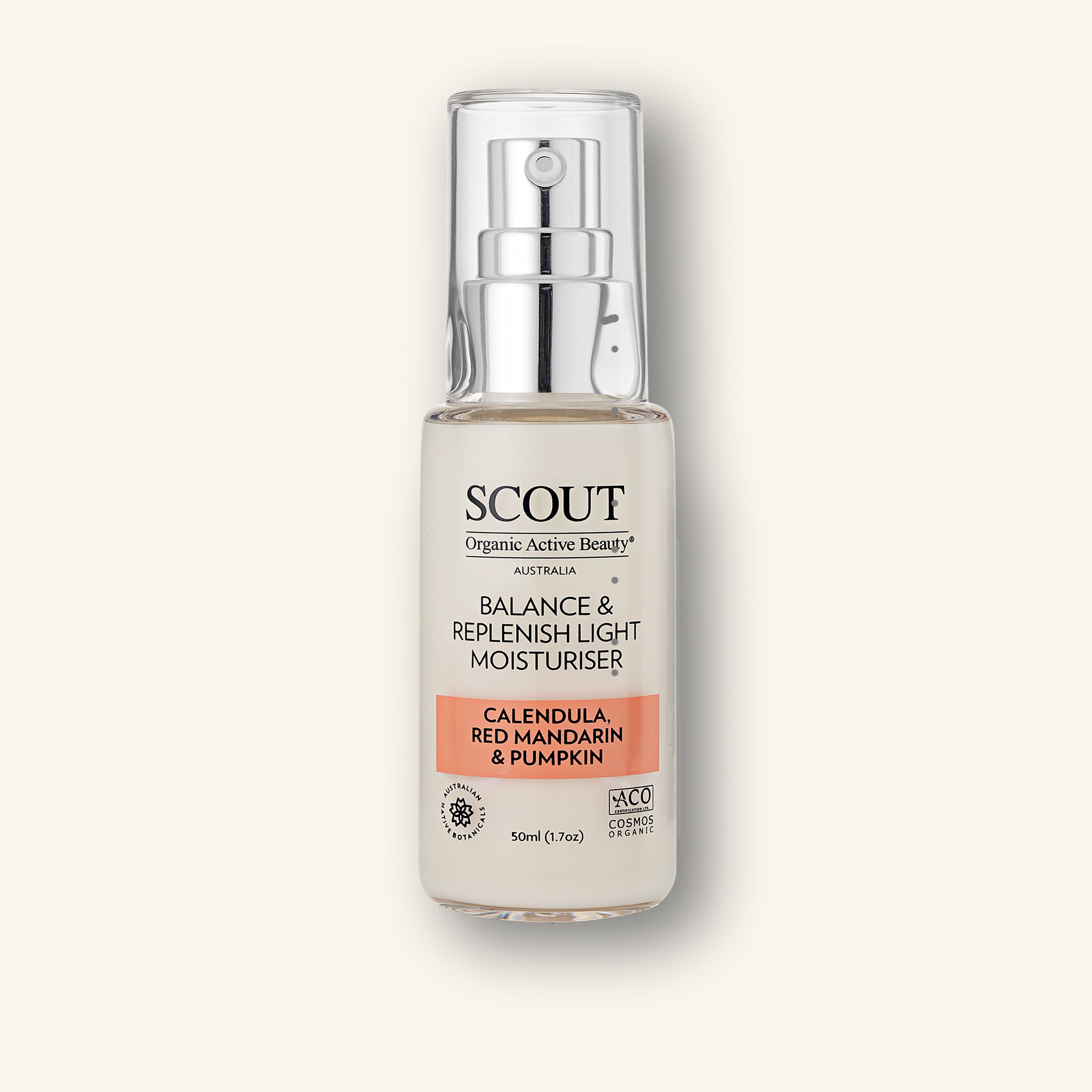 Balance & Replenish Light Moisturiser with Calendula, Red Mandarin & Pumpkin