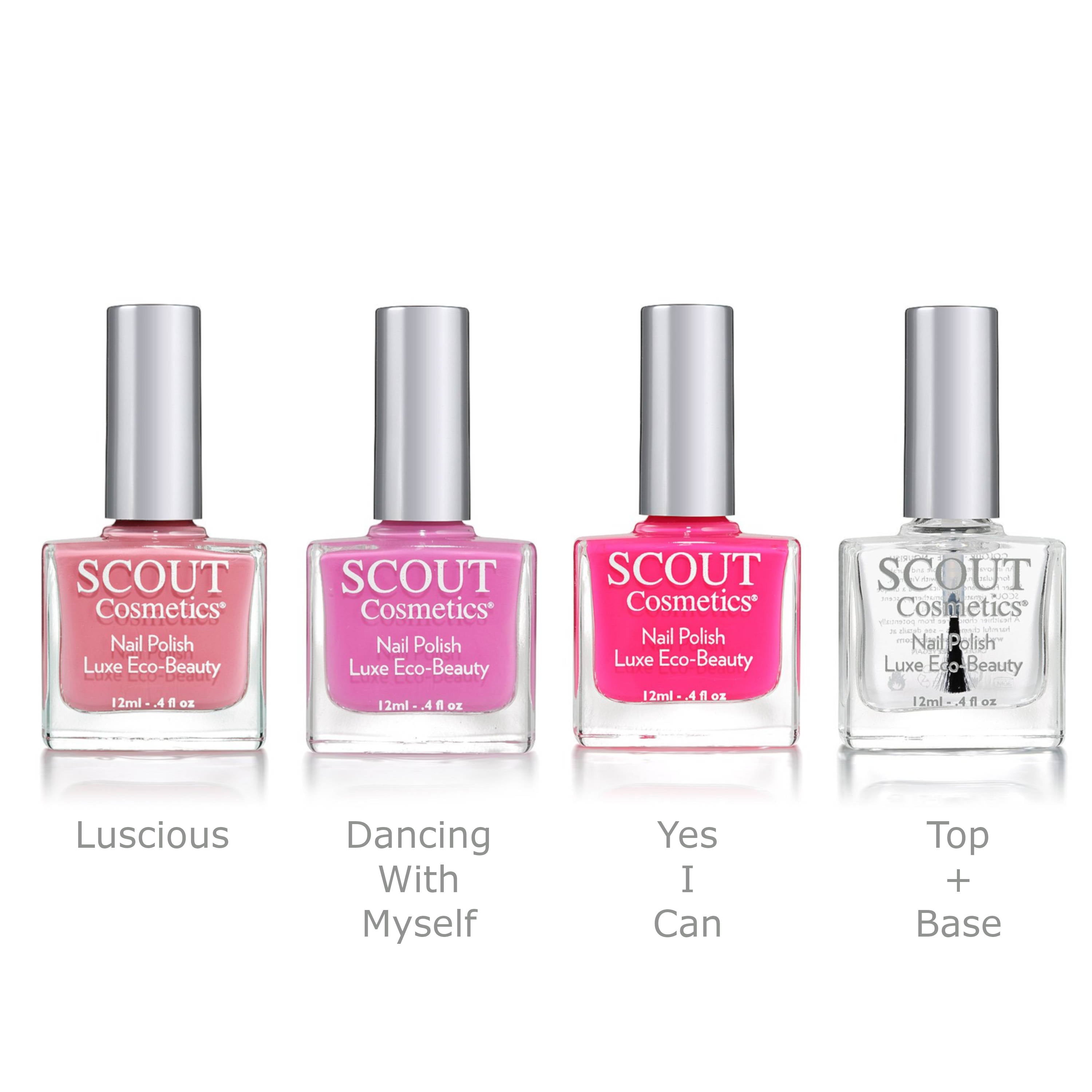 SCOUT Breathable Nail Polish  Bondi Summer Bright Pinks