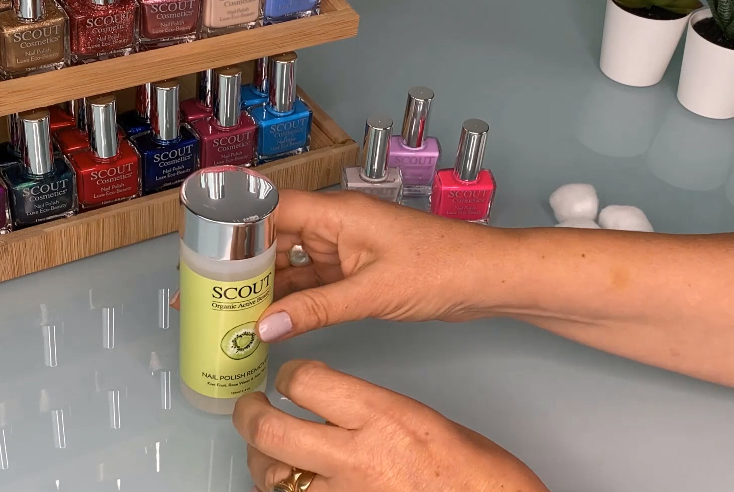 SCOUT Organic Active Beauty - Best Acetone Free Nail Polish Remover for Healthy Nails