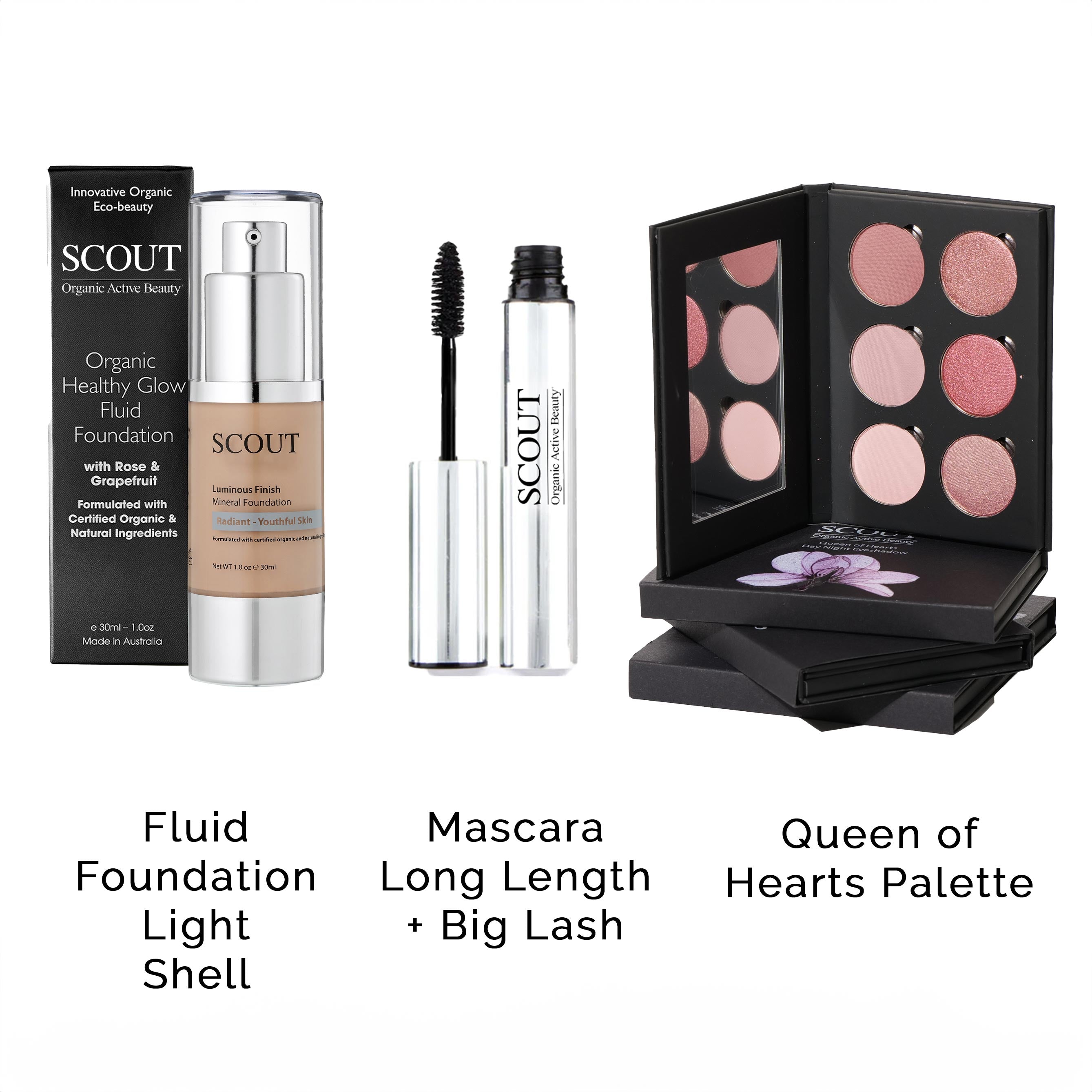 Foundation, Eyeshadow & Mascara Kit
