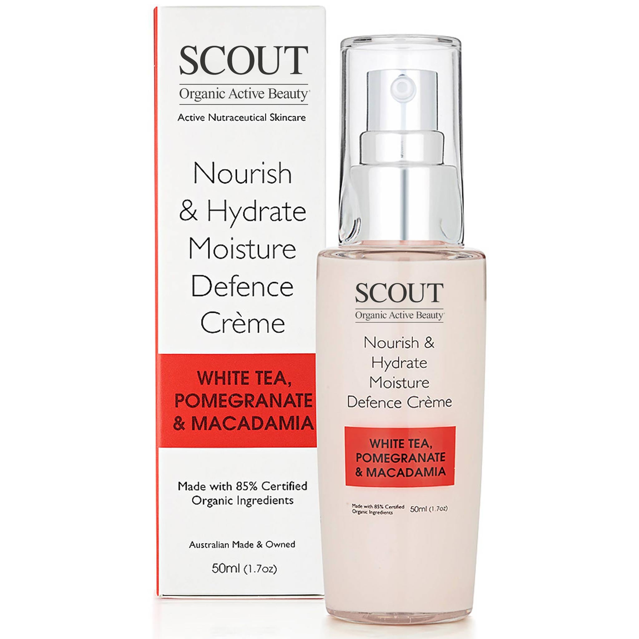 Nourish & Hydrate Moisture Defence Crème with White Tea, Pomegranate and Macadamia