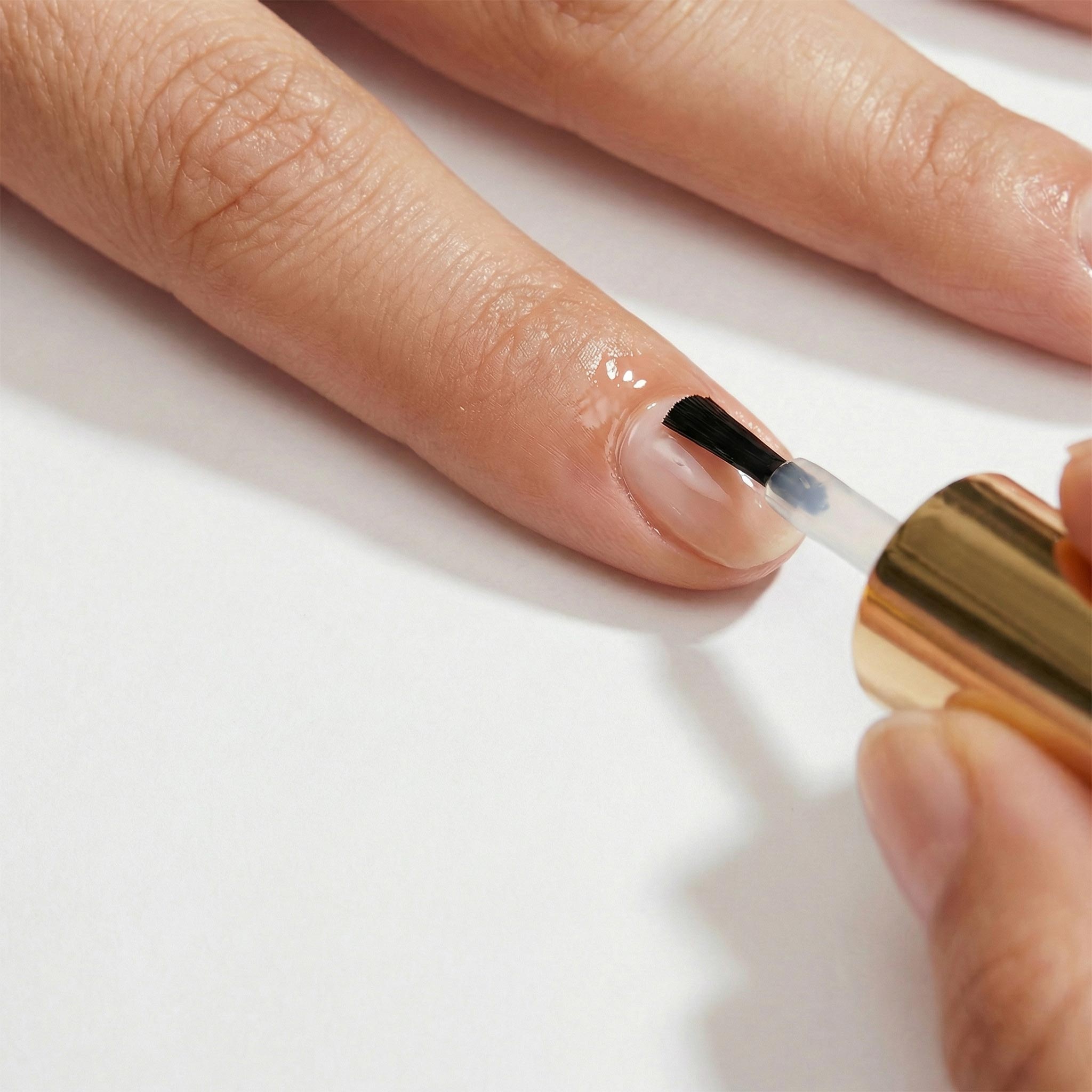 SCOUT Ridge Filler being applied — step 2 of nail recovery ritual