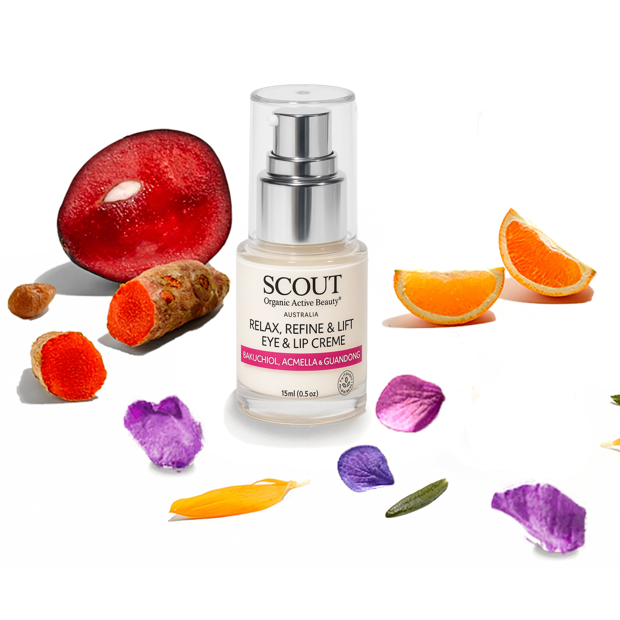 Relax + Refine + Lift Eye & Lip Crème With Bakuchiol, Acmella & Quandong