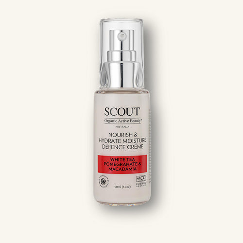 Nourish & Hydrate Moisture Defence Crème with White Tea, Pomegranate & Macadamia