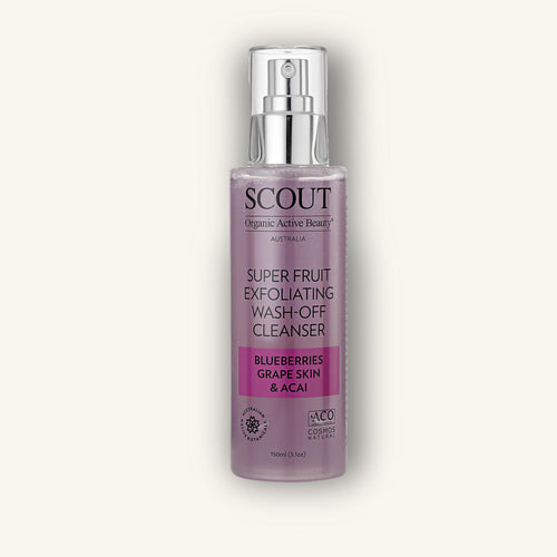 Super Fruit Exfoliating Wash-Off Cleanser with Blueberries, Grape Skin & Acai
