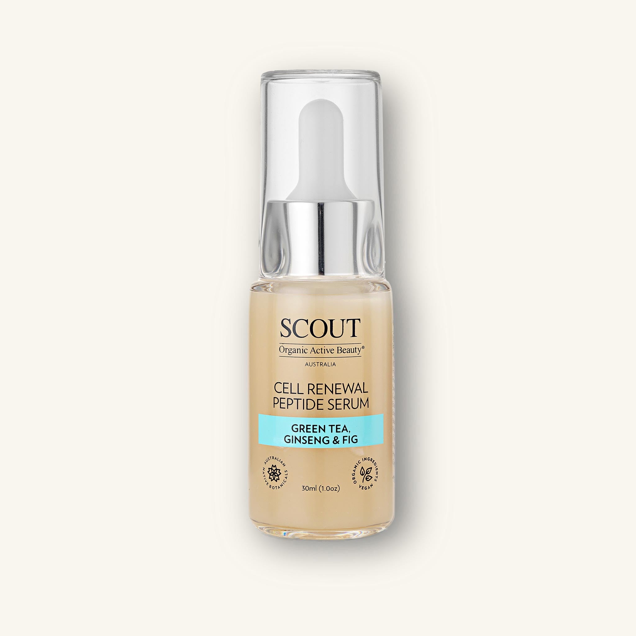 Cell Renewal Peptide Serum with Green Tea, Ginseng & Fig