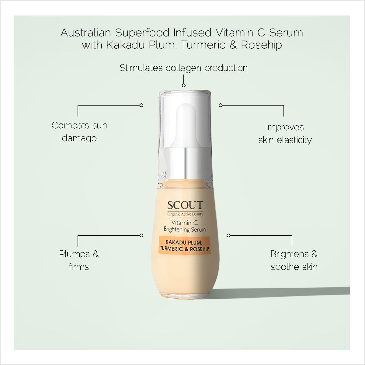 Vitamin C Brightening Serum with Kakadu Plum, Turmeric & Rosehip