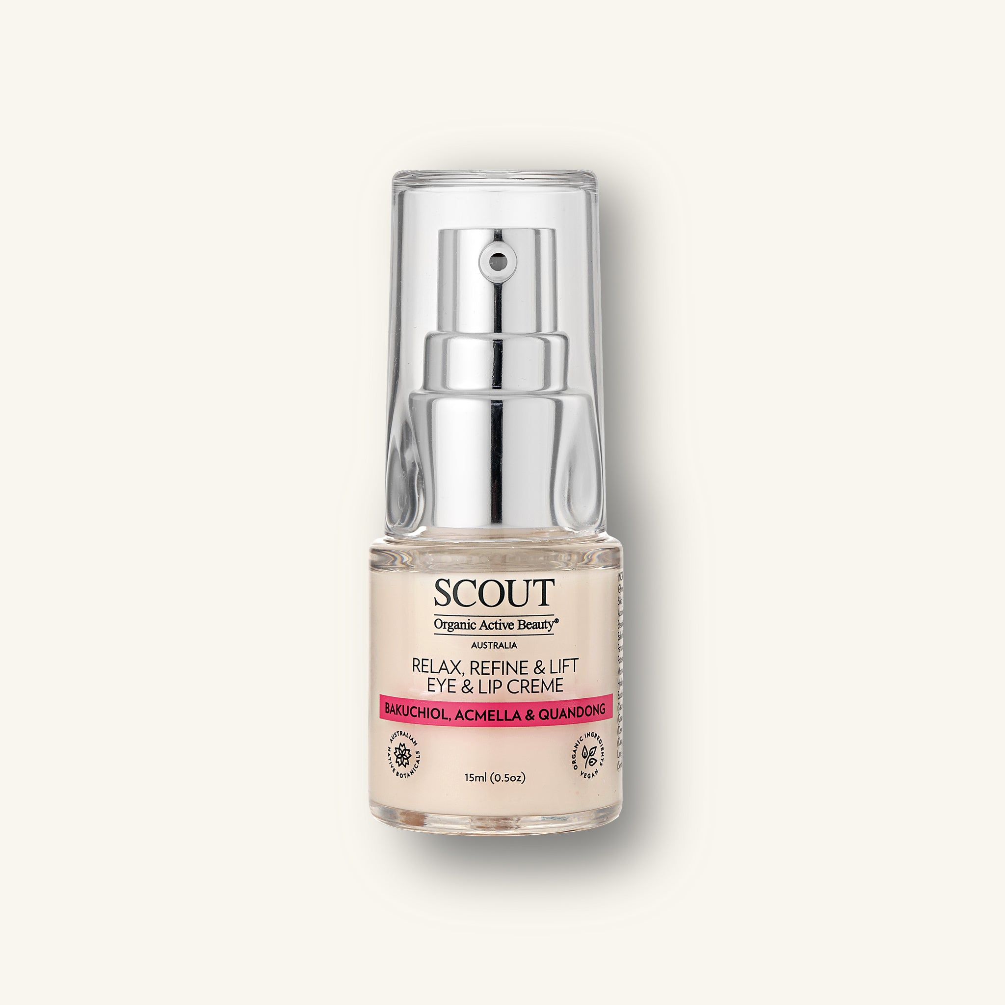 Relax + Refine + Lift Eye & Lip Crème With Bakuchiol, Acmella & Quandong