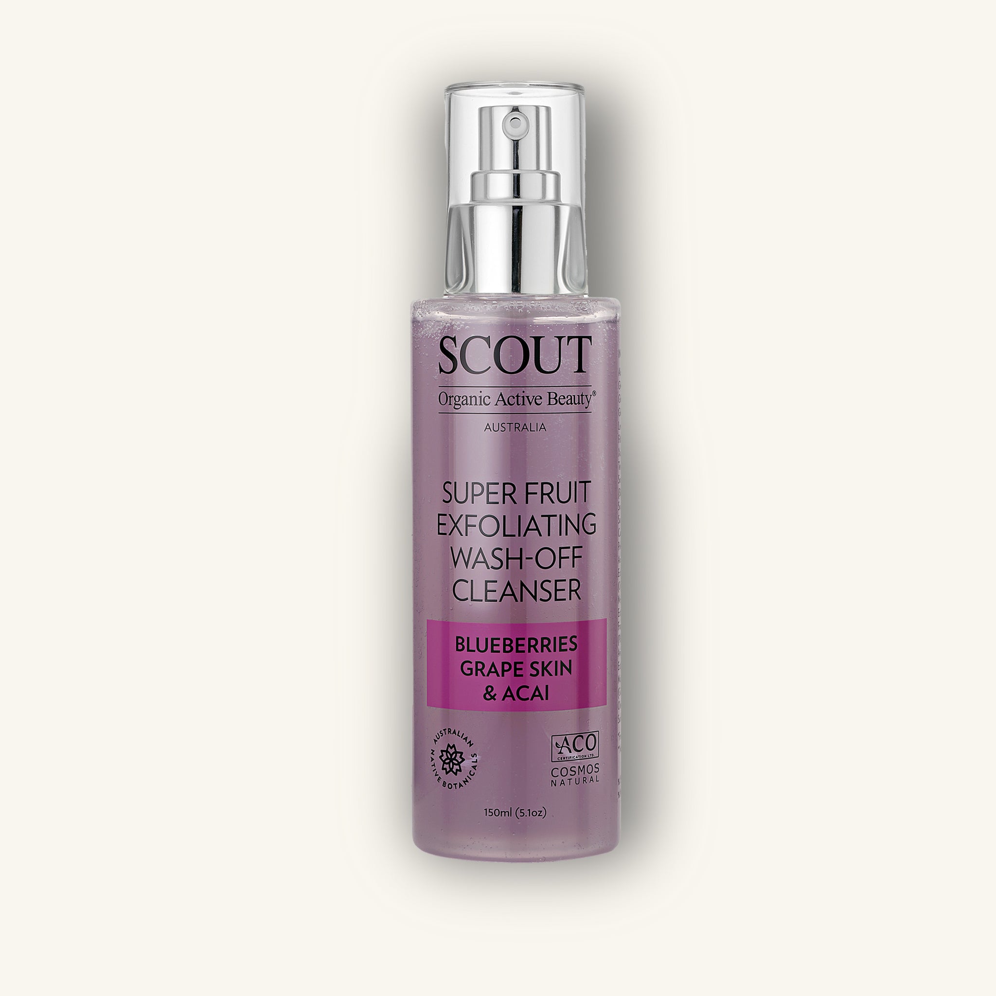 Super Fruit Wash-Off Cleanser with Blueberries, Grape Skin and Acai