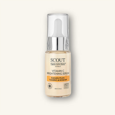 SCOUT Vitamin C Brightening Serum with Kakadu Plum, Turmeric and Rosehip for radiant, even-toned, glowing skin