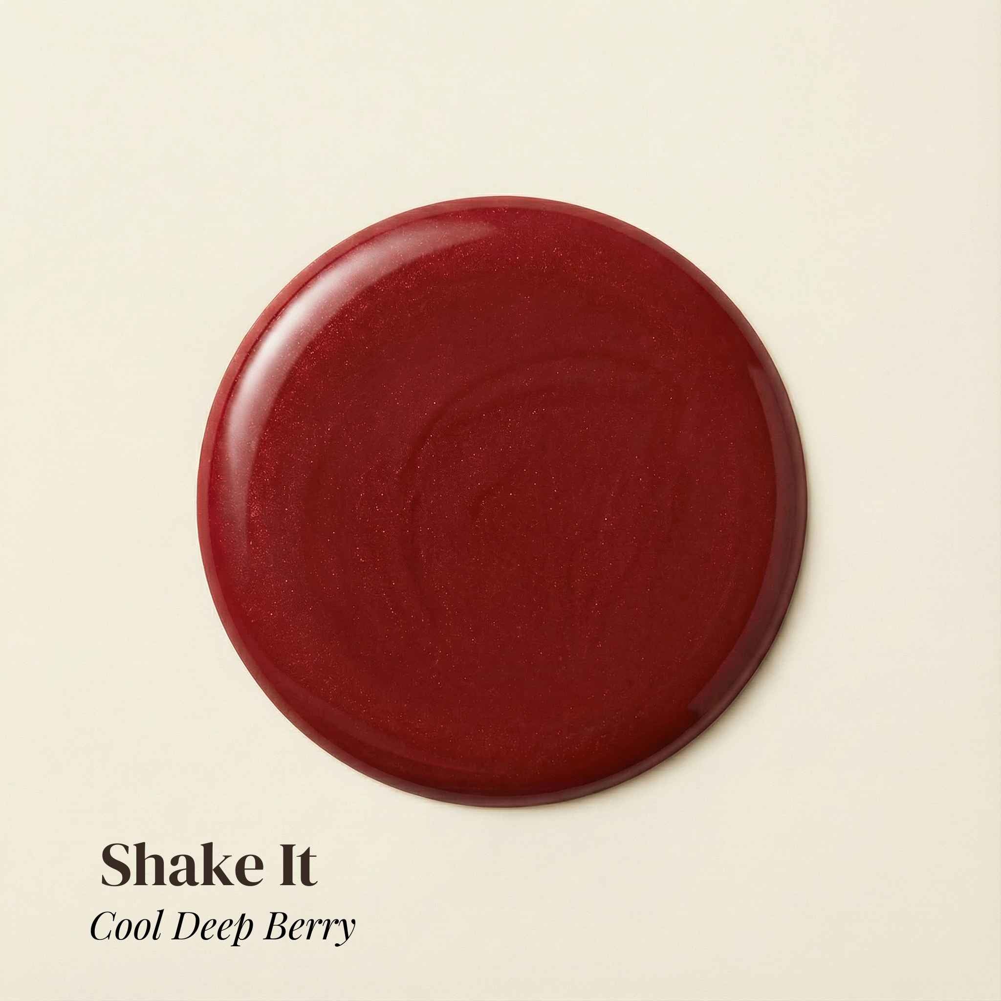 Red nail polish swatch 