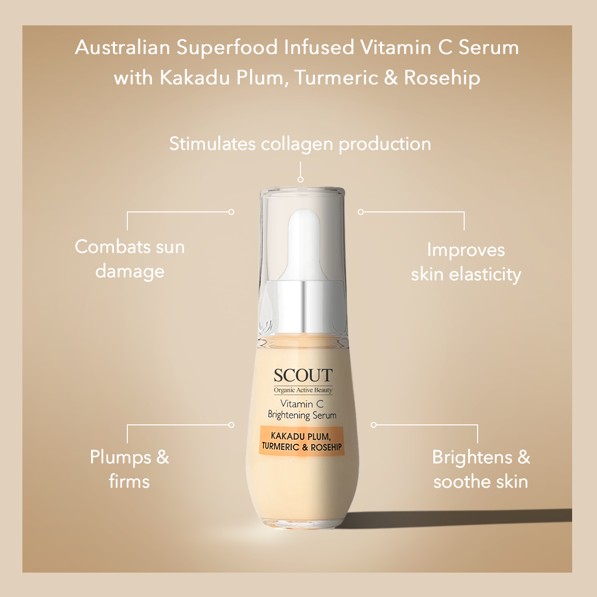 Vitamin C Brightening Serum with Kakadu Plum, Turmeric & Rosehip