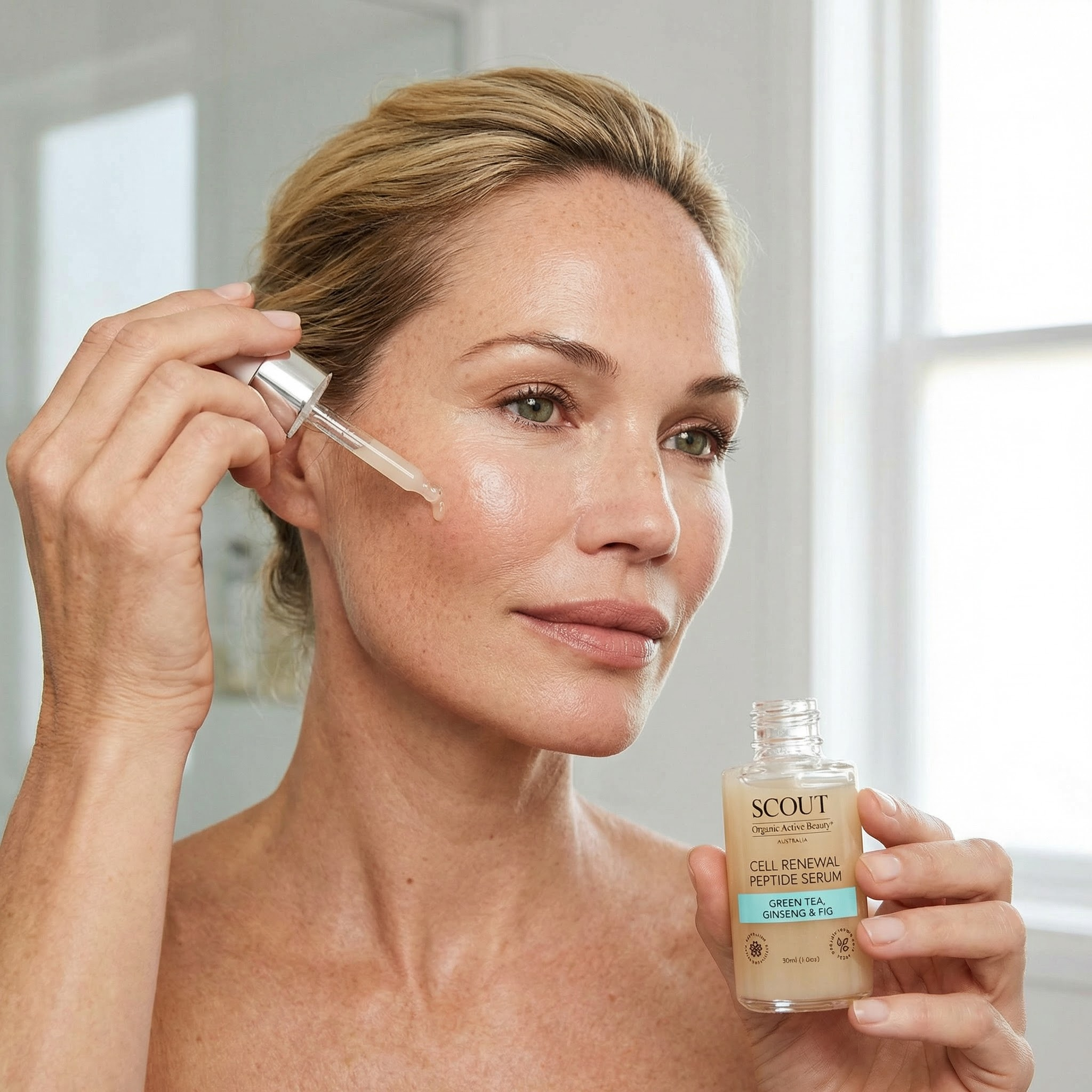 Cell Renewal Peptide Serum with Green Tea, Ginseng & Fig