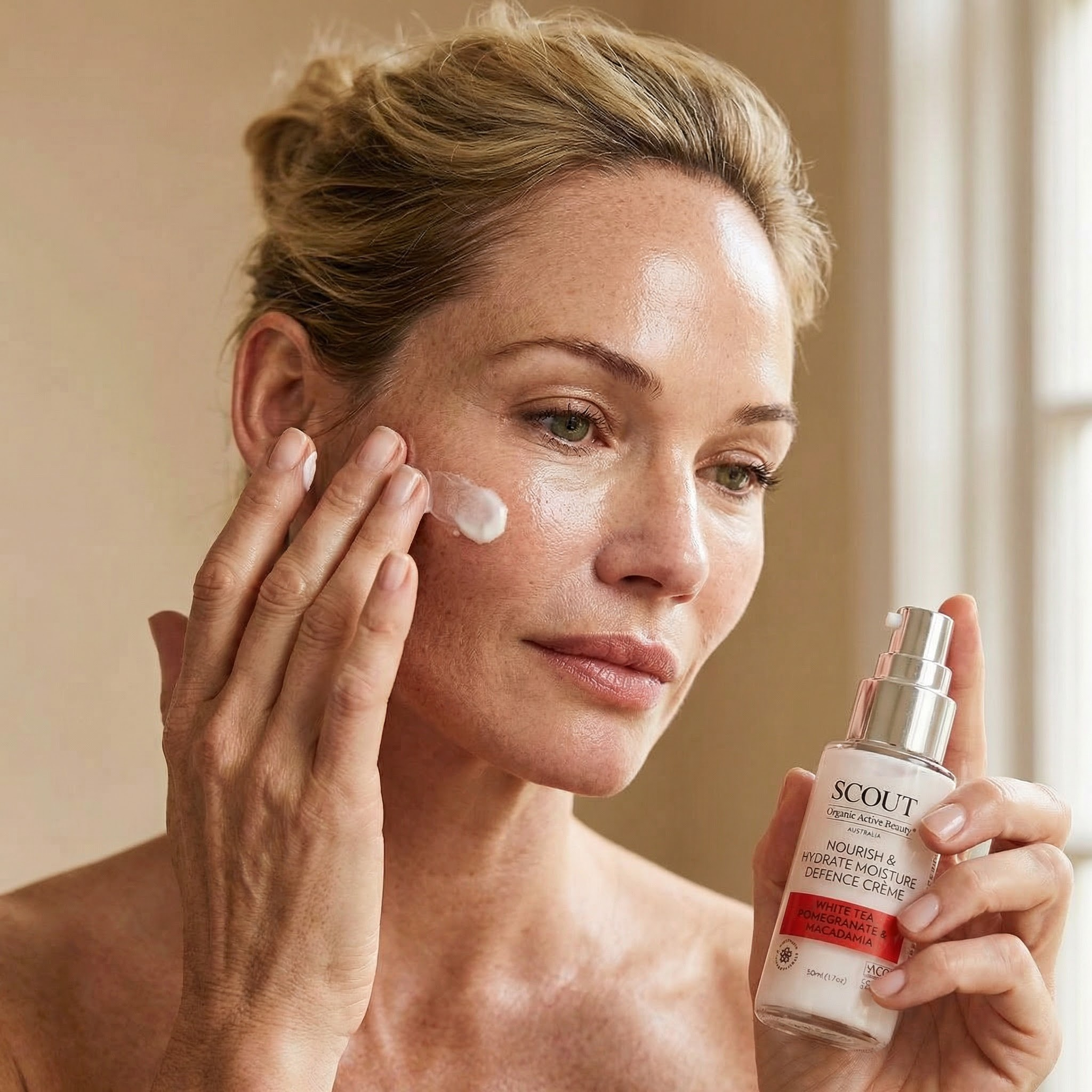 Nourish & Hydrate Moisture Defence Crème with White Tea, Pomegranate & Macadamia