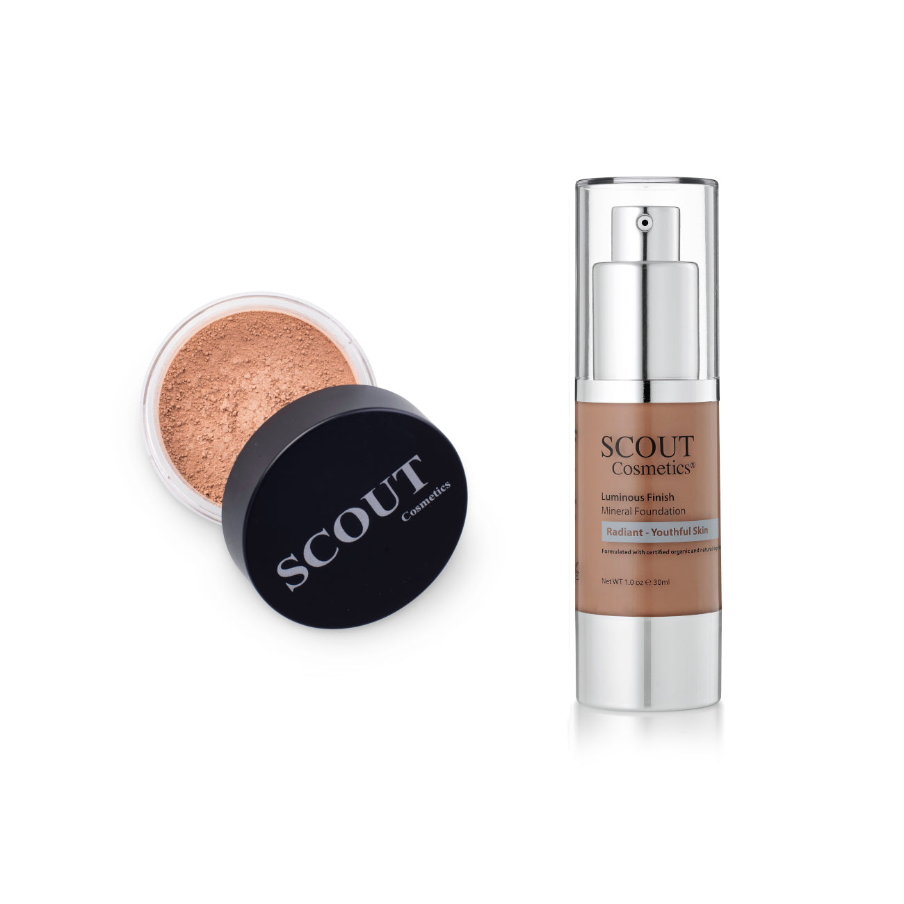 Liquid & Powder Foundation Set for Oily & Normal Skin