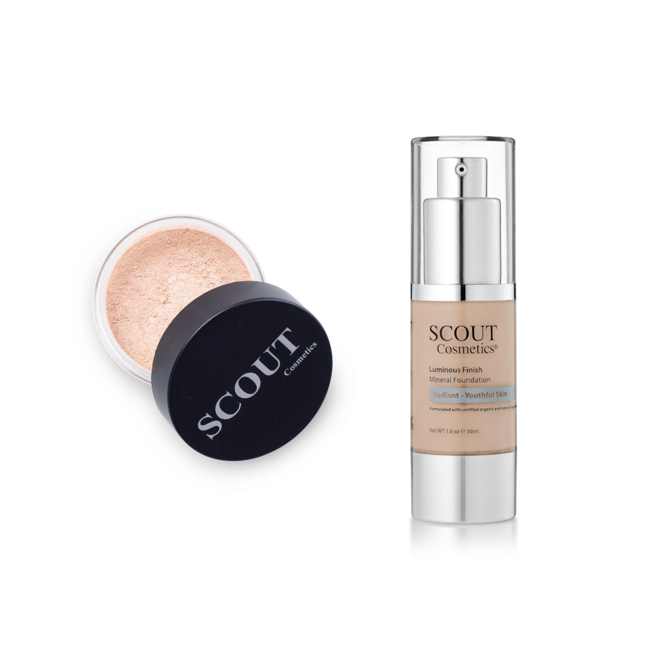 Liquid & Powder Foundation Set for Oily & Normal Skin