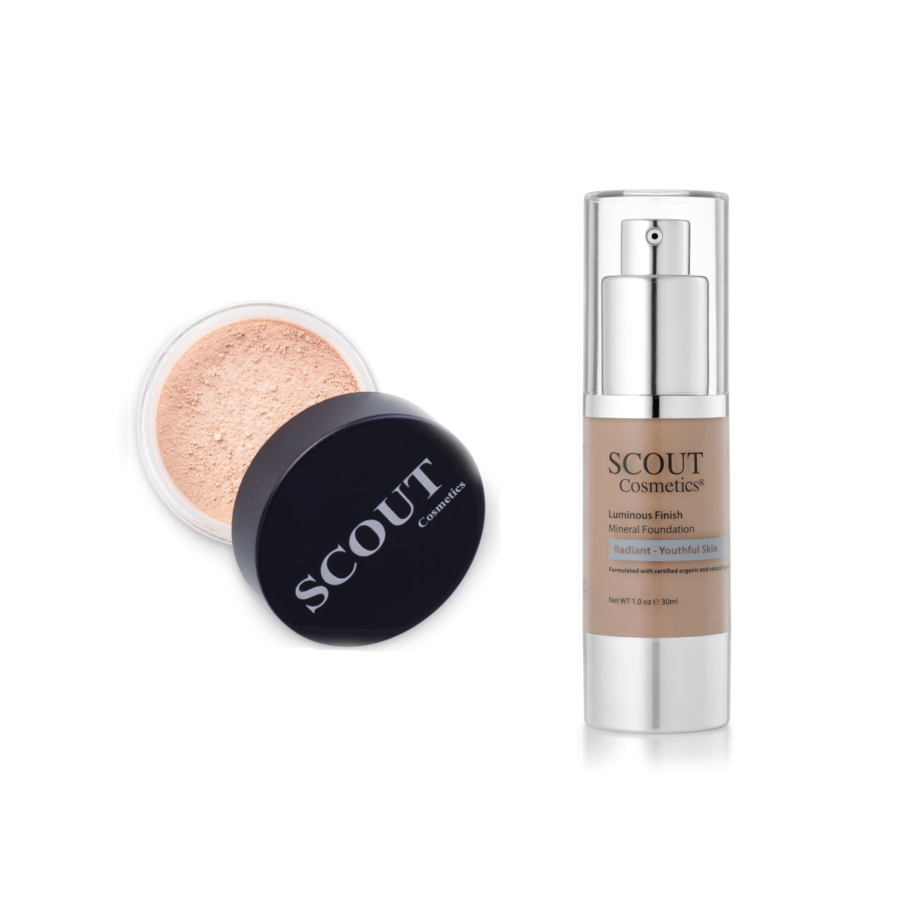 Liquid & Powder Foundation Set for Oily & Normal Skin