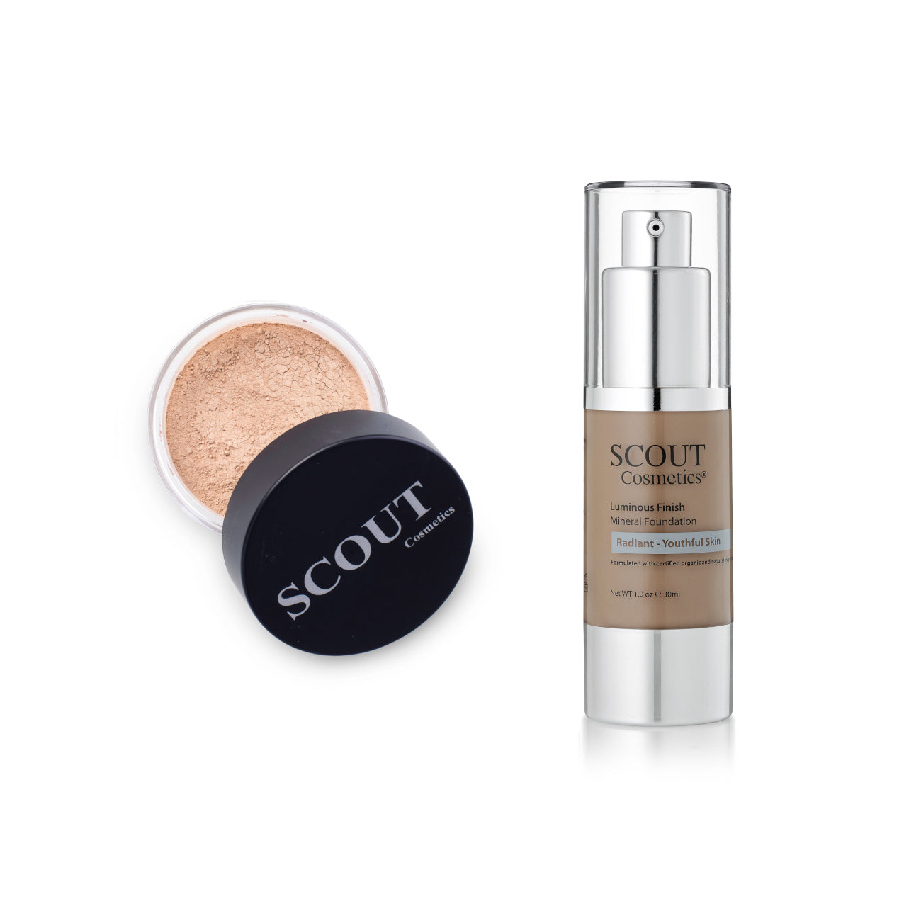 Liquid & Powder Foundation Set for Oily & Normal Skin